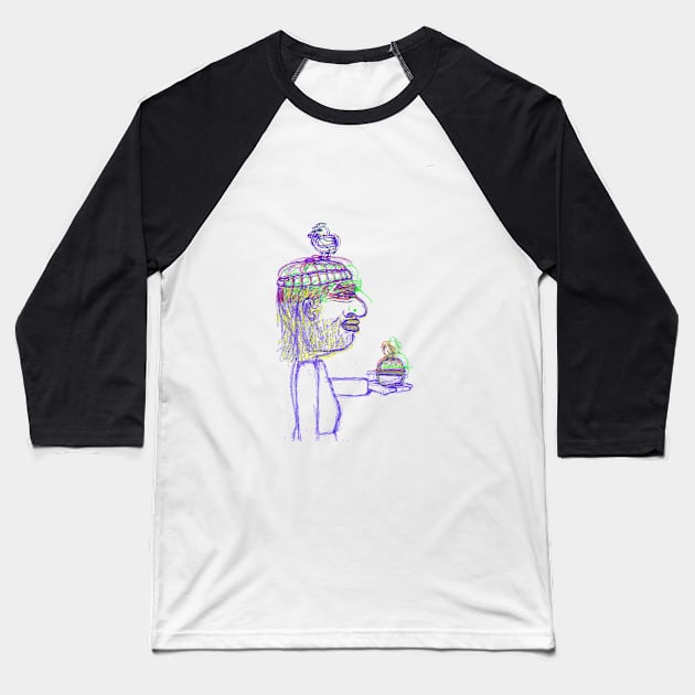 Chinese Fighting Chicken Baseball T-Shirt by AANNEETT